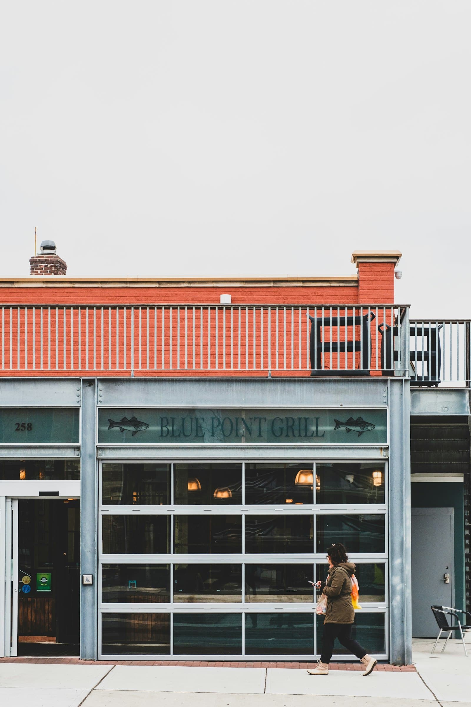 Clean, well-maintained restaurant storefront with glass facade